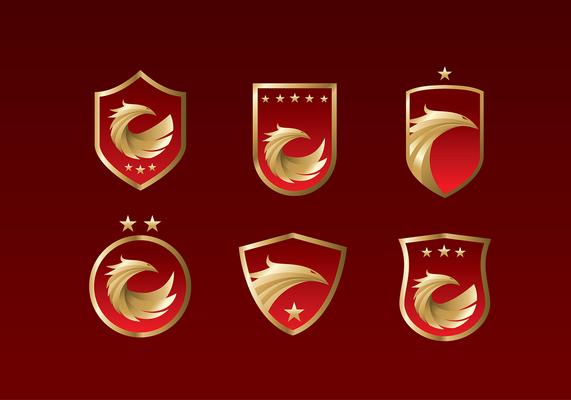 Buzzard Emblem Free Vector