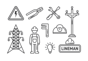 Lineman Icons Vector