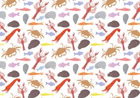 Free Seafood Pattern Vectors
