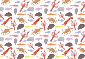 Free Seafood Pattern Vectors