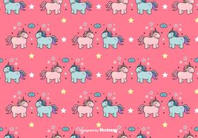 Unicorns Vector Pattern