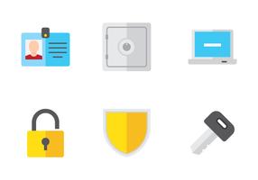 Conjunto de iconos de seguridad vector