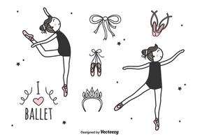 Conjunto de vectores de ballet