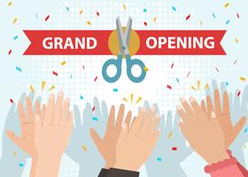 Hand Clapping for Grand Opening Vector 