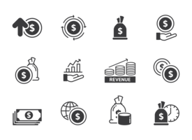 Revenue Icons Vector