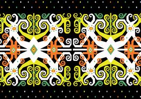 Dayak Pattern Design vector