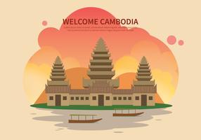 Ilustración libre de Camboya vector