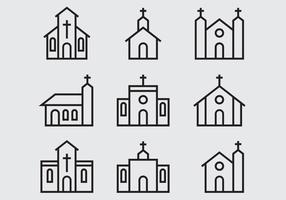 Church And Abbey Icon vector