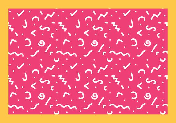 Squiggle Line Seamless Pattern Free Vector