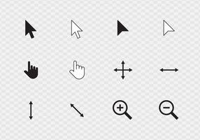 Conjunto de iconos de cursor vector