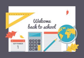 Free Back To School Vector Background