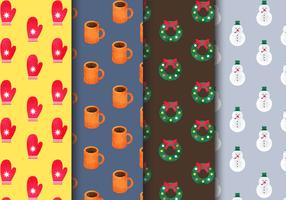 Free Seamless Christmas Patterns vector