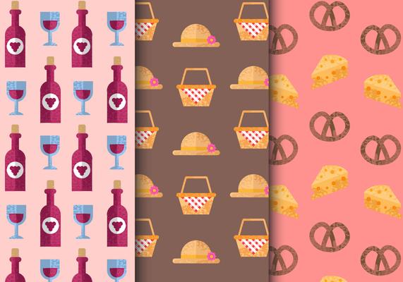 Free Seamless Picnic Food Patterns