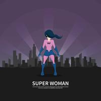 Ilustración de Superwoman gratis vector