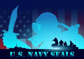 Navy Seals Background Vector 