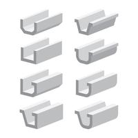 Gutters 3D Style vector