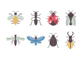 Colección de vectores de insectos gratis