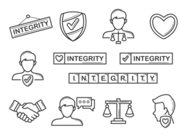 Integrity Icons Vector