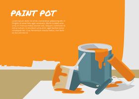 Paint Pot Template Free Vector