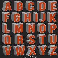 Vector 3d Font