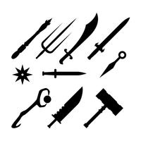 Free Silhouette Games Weapon Icon Vector