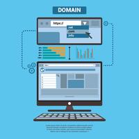 Domain With PC Vector Element Illustration