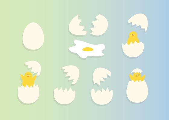 Free Broken Eggs Vector