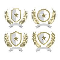 Wheat Ears Vintage Badges vector