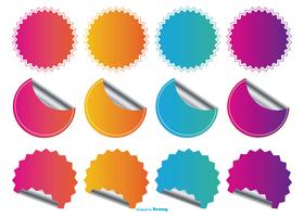 Price Flash Stickers Collection vector
