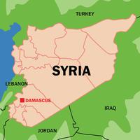 Outlined Syria Map Vector 