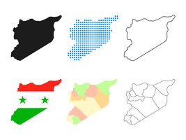 Syria Map Vector