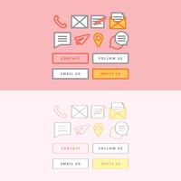 Vector Contact Icon Set