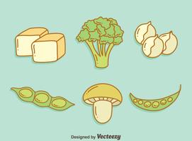 Vegan Protein Vegetable Vector