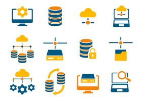 Free Database and Network Icons Vector