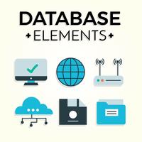 Vector de elementos de base de datos gratis