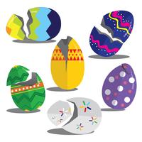 Easter Broken Egg Vectors