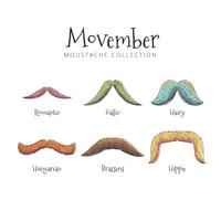 Mustache Collection Vector 