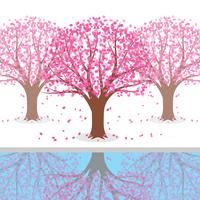 Japanese Plum Blossom Tree Illustration vector