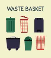 Free Waste Basket Vector