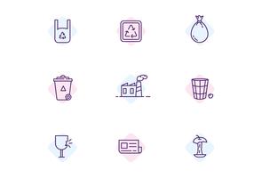 Waste Icon Pack vector