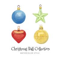 Christmas Balls Collection vector