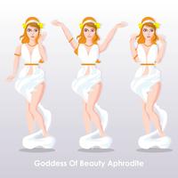 Cute Pose of Aphrodite vector