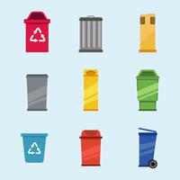 Waste Basket Vector