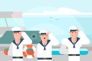 Seaman Illustration vector