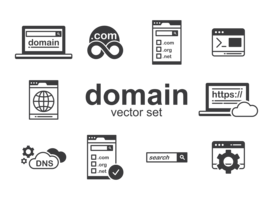 Domain Icons Vector