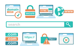 Domain Icons Vector