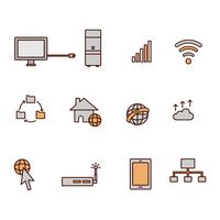 Vector de iconos de Internet gratis