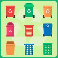 Recycle Garbage Set vector