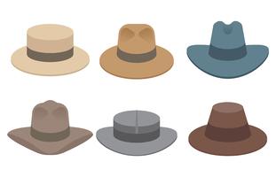 Iconos de Vector de sombrero de Panamá