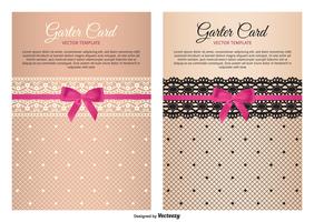 Garter Card Vector Templates